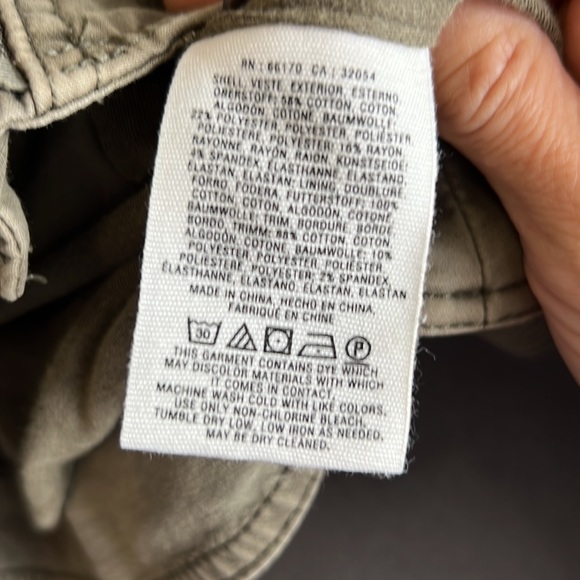 Anthropologie Army Green Moto Jacket - Picture 3 of 11